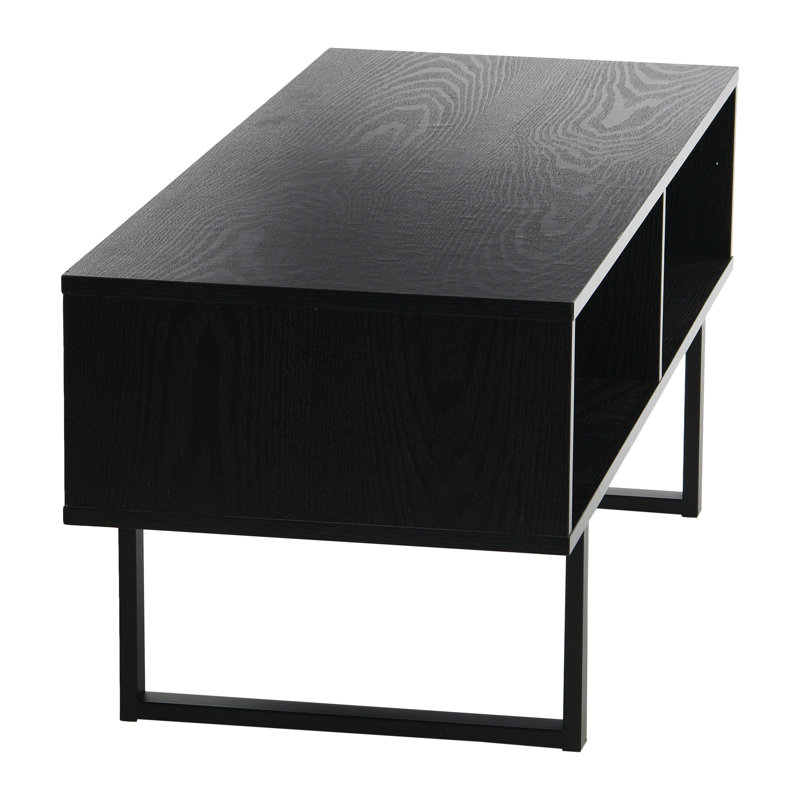 Black sled coffee table discount